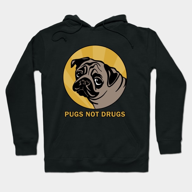 Pugs not drugs Hoodie by valentinahramov